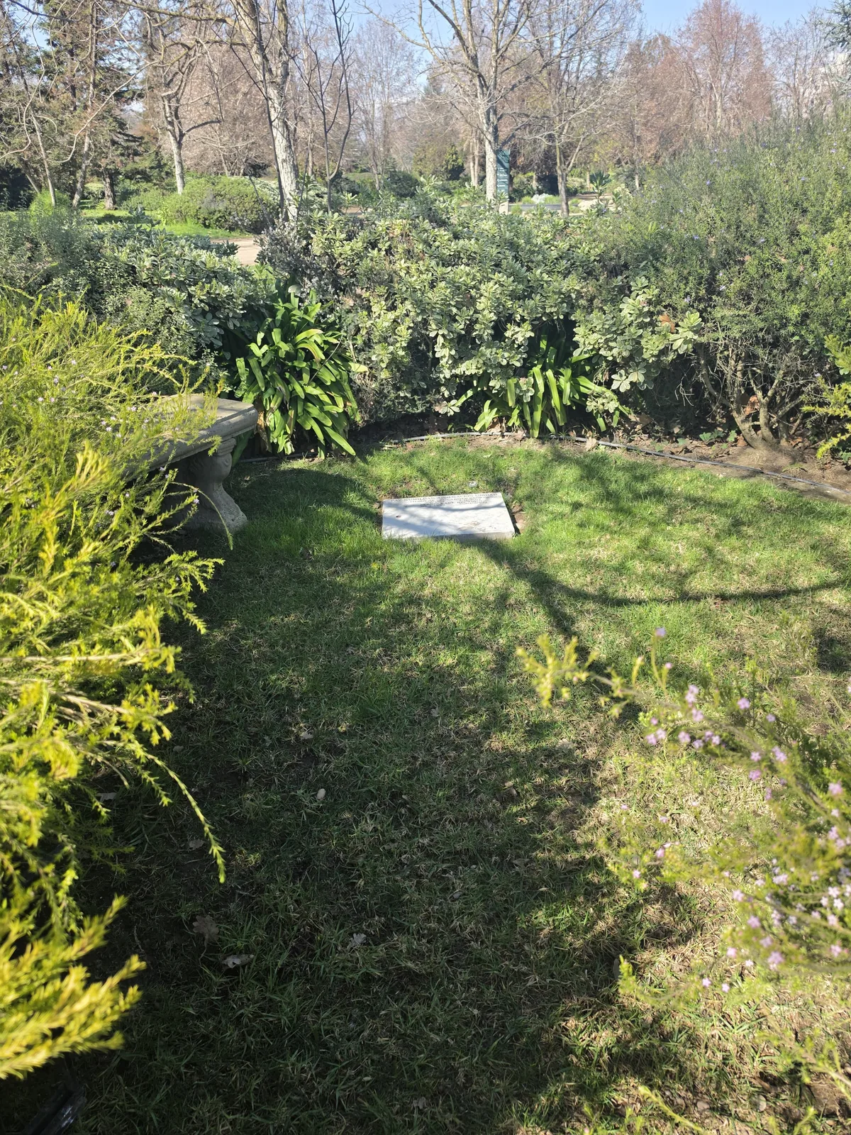 Espacio privado de Jardín Familiar en Parque del Recuerdo Cordillera